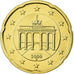 République fédérale allemande, 20 Euro Cent, 2009, FDC, Laiton, KM:255