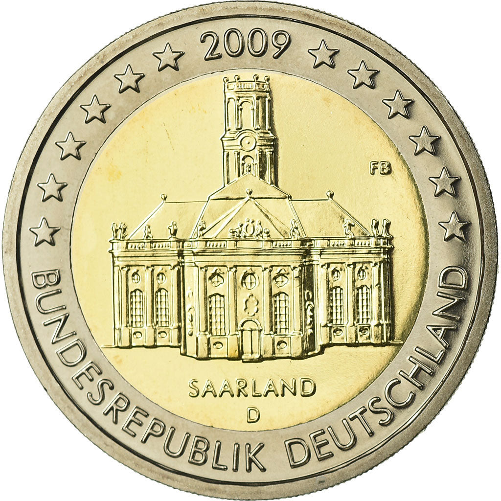 République fédérale allemande, 2 Euro, 2009, FDC, Bi-Metallic, KM:276