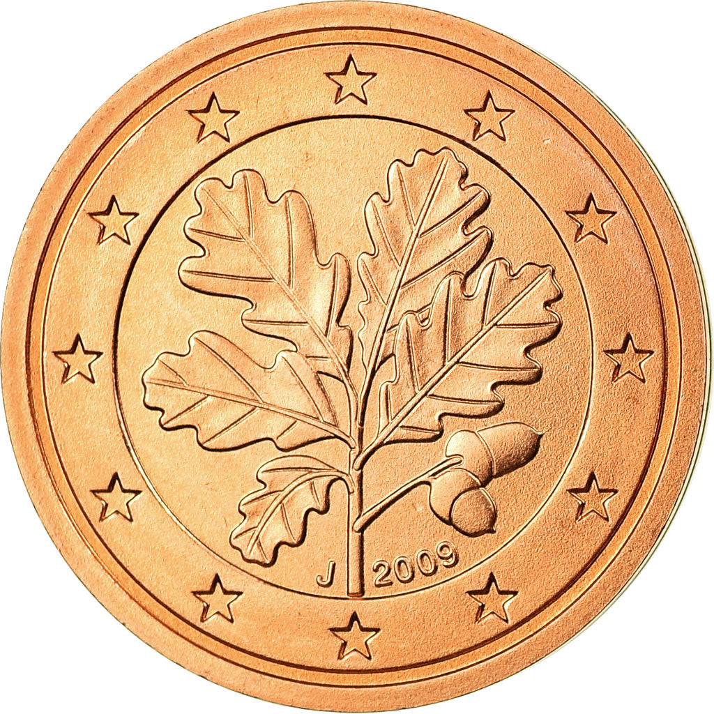 République fédérale allemande, 2 Euro Cent, 2009, FDC, Copper Plated Steel