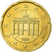 République fédérale allemande, 20 Euro Cent, 2009, FDC, Laiton, KM:255