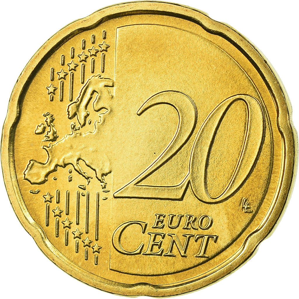 République fédérale allemande, 20 Euro Cent, 2009, FDC, Laiton, KM:255