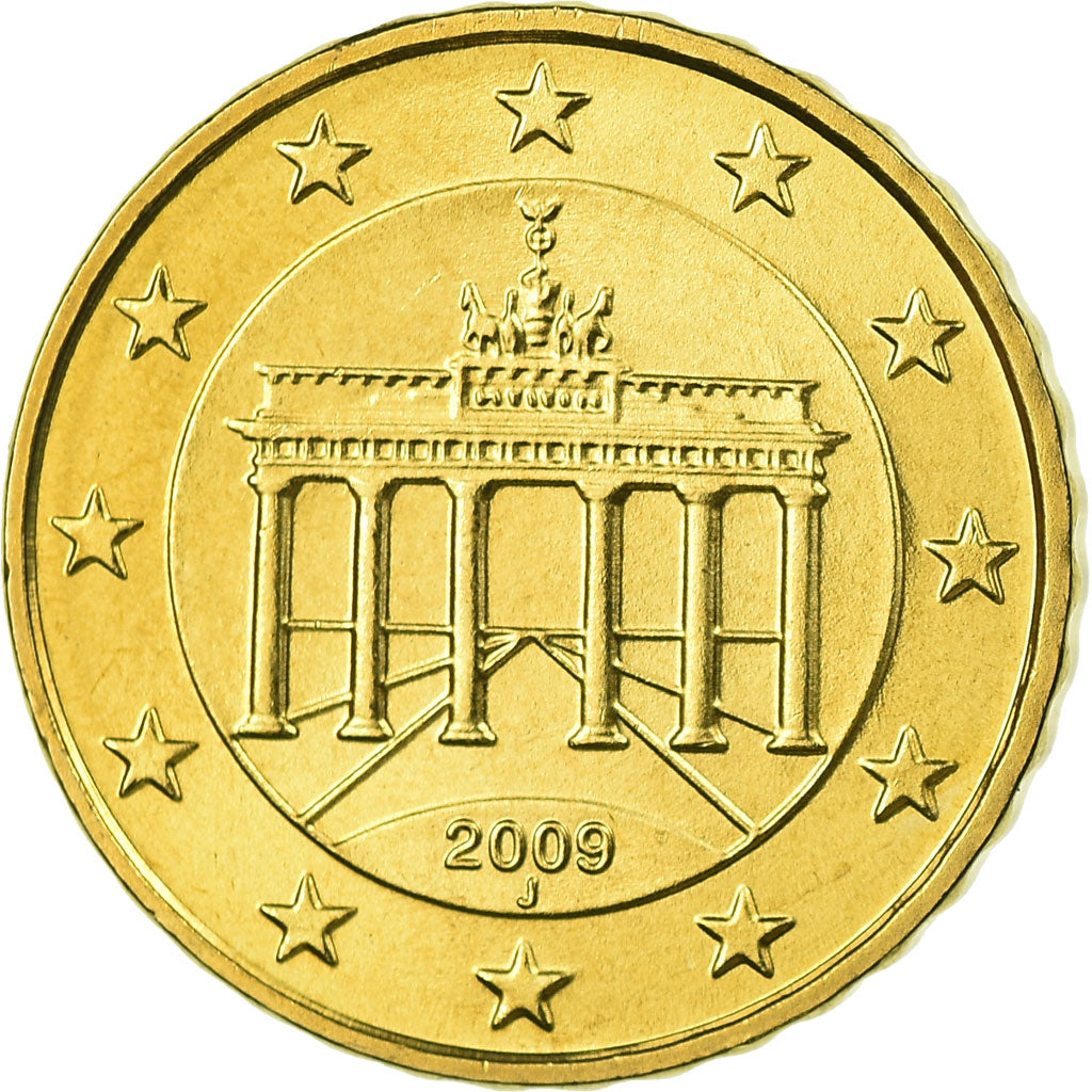 GERMANIA - REPUBBLICA FEDERALE, 10 Euro Cent, 2009, FDC, Ottone, KM:254