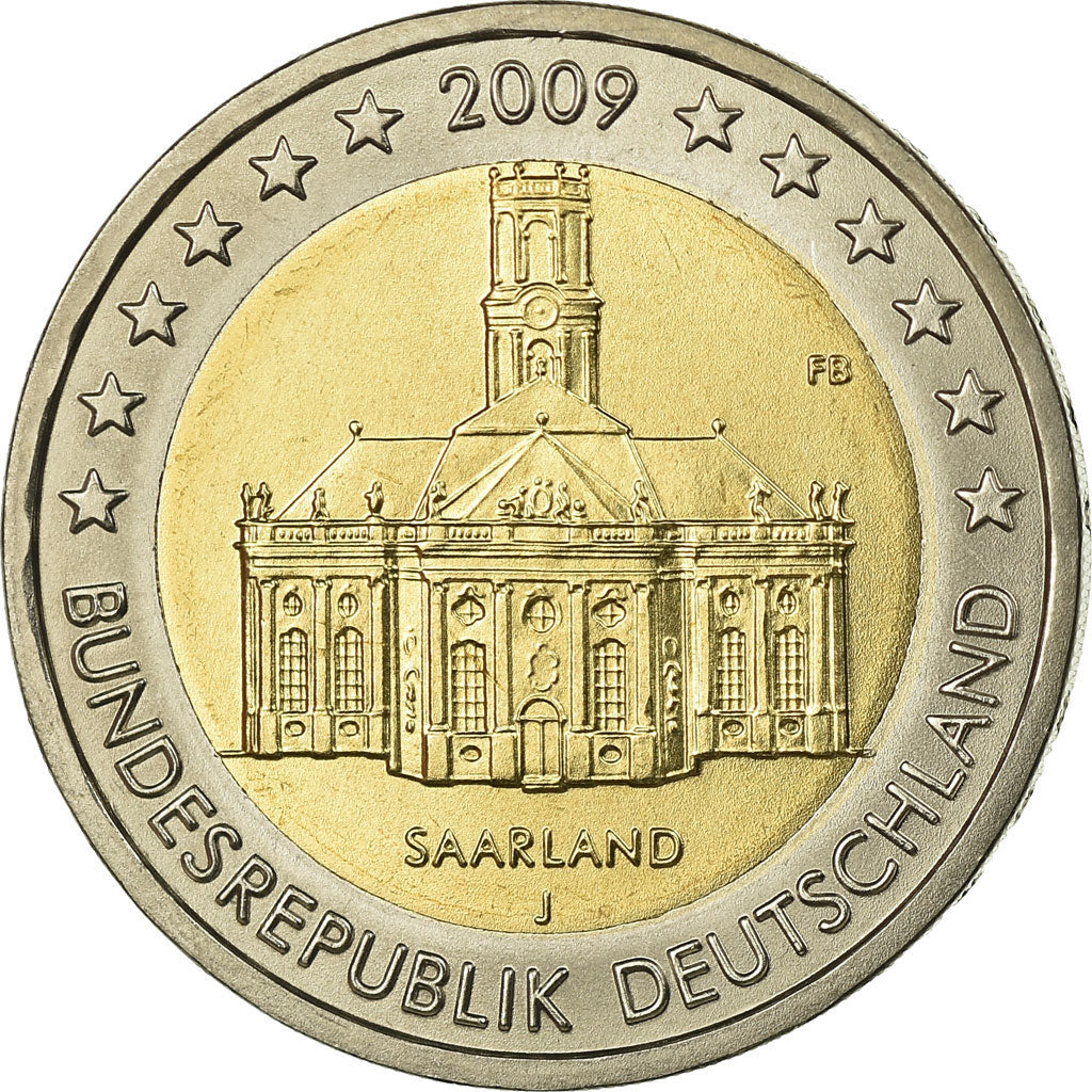 Bundesrepublik Deutschland, 2 Euro, 2009, UNZ, Bi-Metallic, KM:276