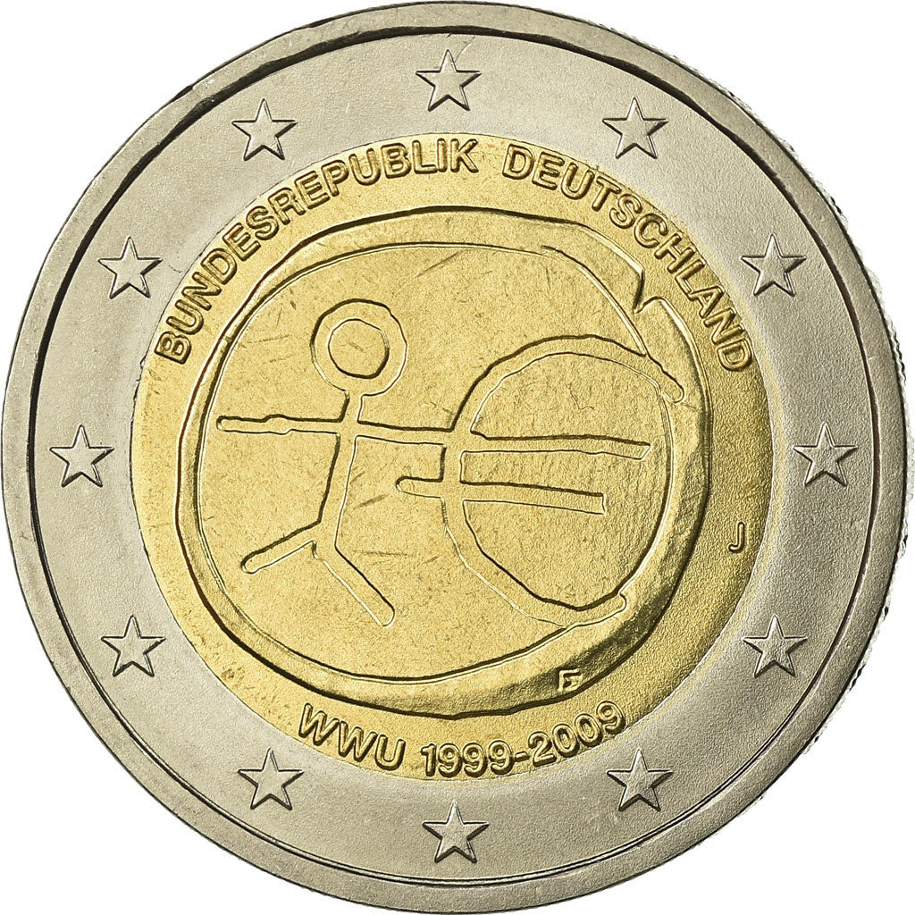 GERMANIA - REPUBBLICA FEDERALE, 2 Euro, 2009, SPL, Bi-metallico, KM:277