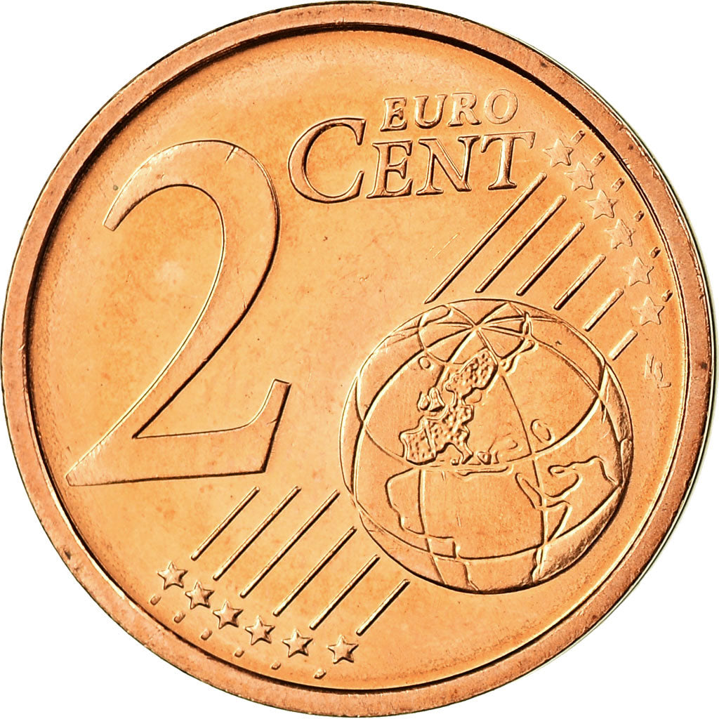 GERMANY - FEDERAL REPUBLIC, 2 Euro Cent, 2009, MS(65-70), Copper Plated Steel