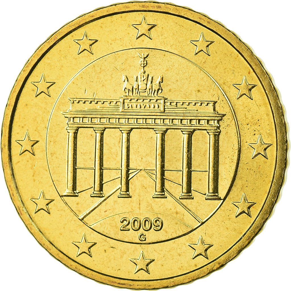 République fédérale allemande, 50 Euro Cent, 2009, FDC, Laiton, KM:256
