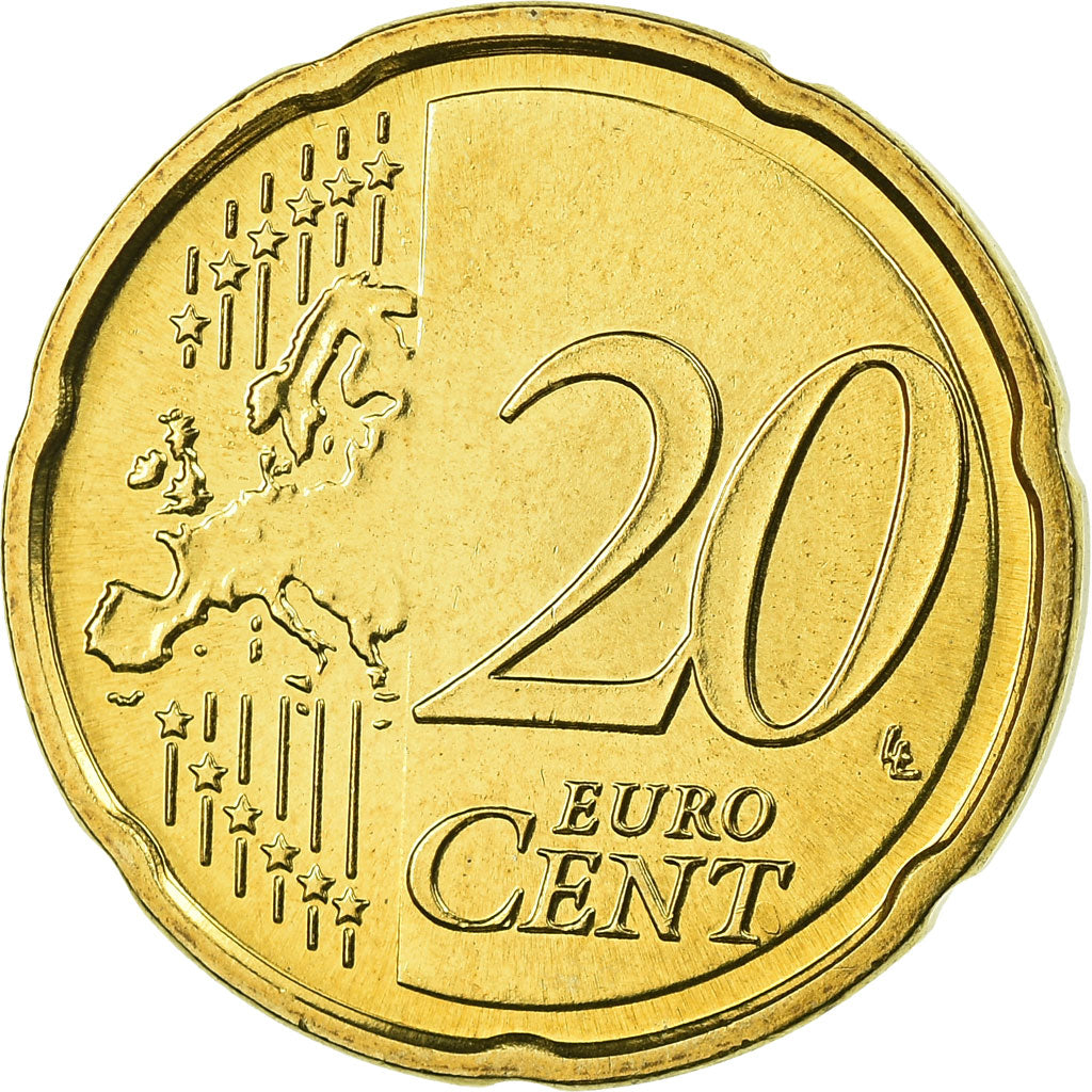 République fédérale allemande, 20 Euro Cent, 2009, FDC, Laiton, KM:255