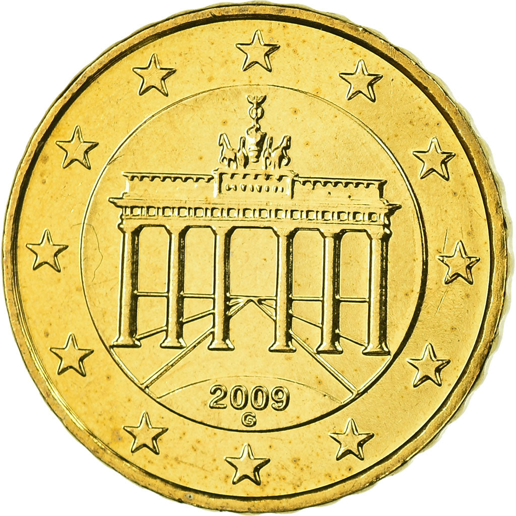 Bundesrepublik Deutschland, 10 Euro Cent, 2009, STGL, Messing, KM:254