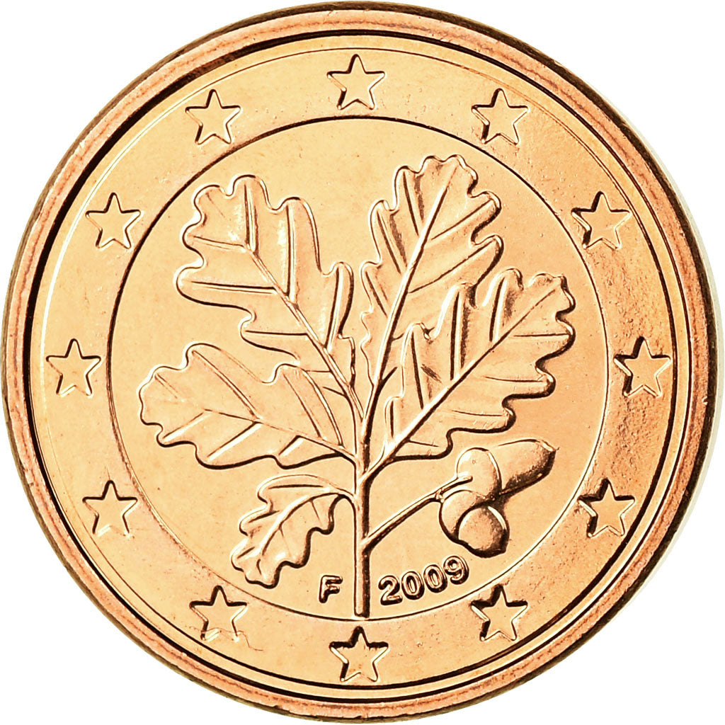GERMANY - FEDERAL REPUBLIC, Euro Cent, 2009, MS(63), Copper Plated Steel, KM:207