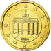 République fédérale allemande, 20 Euro Cent, 2009, SPL, Laiton, KM:255