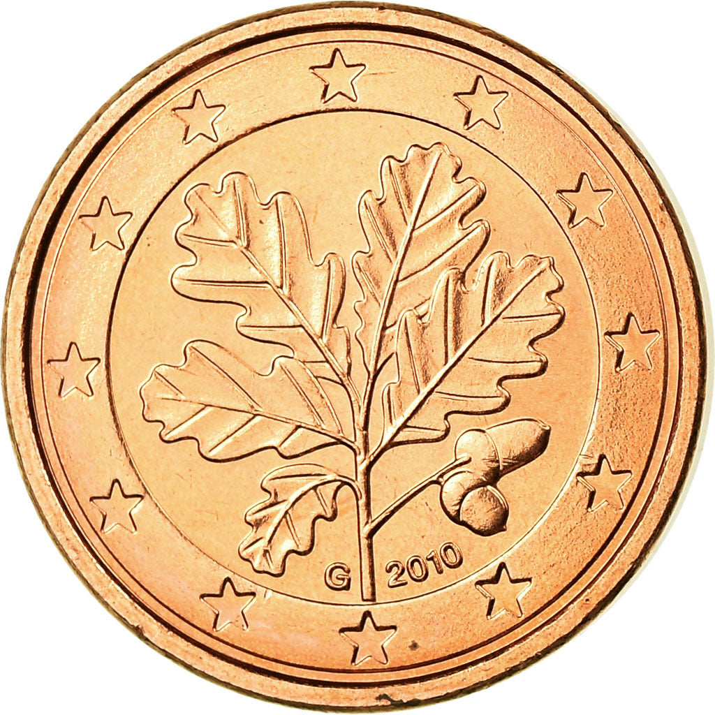 République fédérale allemande, Euro Cent, 2010, SPL, Copper Plated Steel
