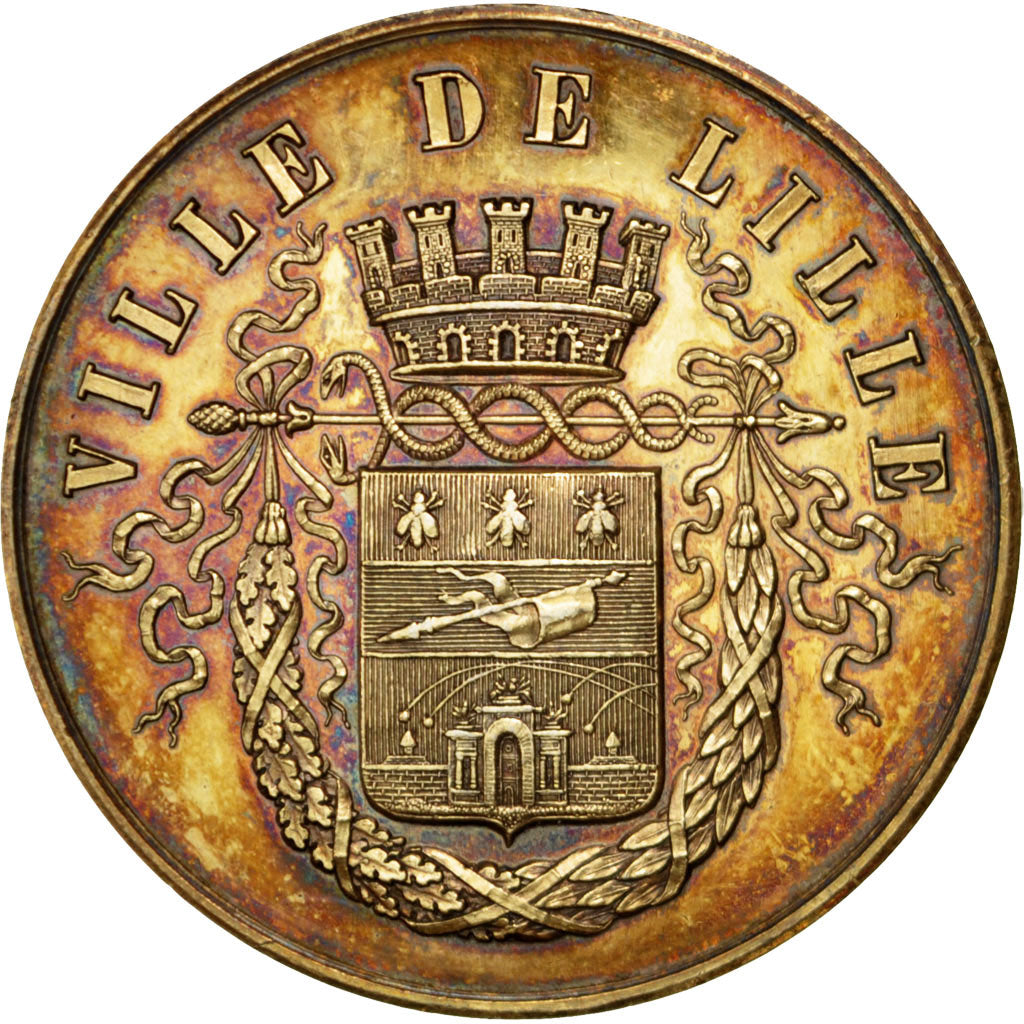 France, Medal, French Third Republic, Business & industry, MS(60-62), Vermeil