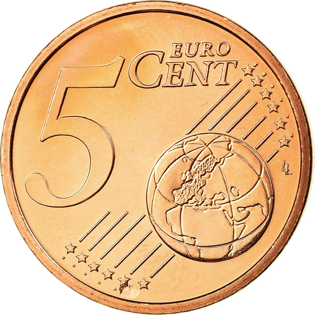 GERMANIA - REPUBBLICA FEDERALE, 5 Euro Cent, 2008, SPL, Acciaio placcato rame
