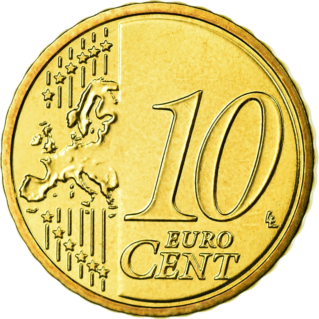 Bundesrepublik Deutschland, 10 Euro Cent, 2008, UNZ, Messing, KM:254