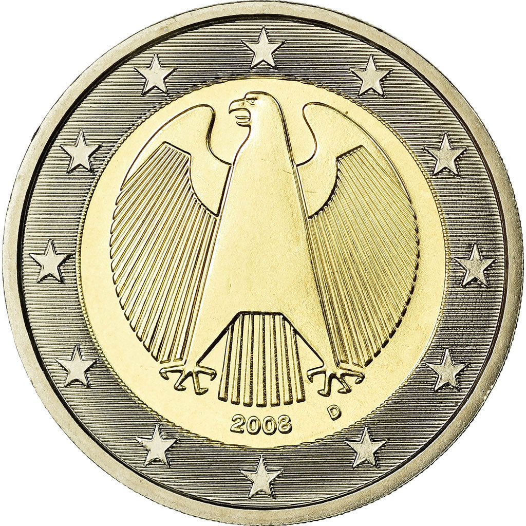 République fédérale allemande, 2 Euro, 2008, SPL, Bi-Metallic, KM:258