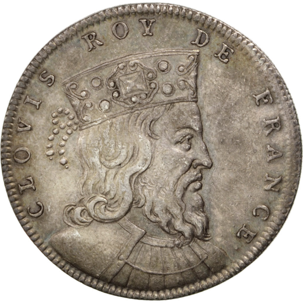 Frankreich, Medal, Clovis, History, SS+, Silber