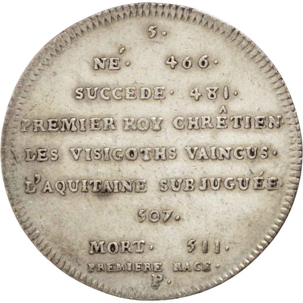 Frankreich, Medal, Clovis, History, SS+, Silber