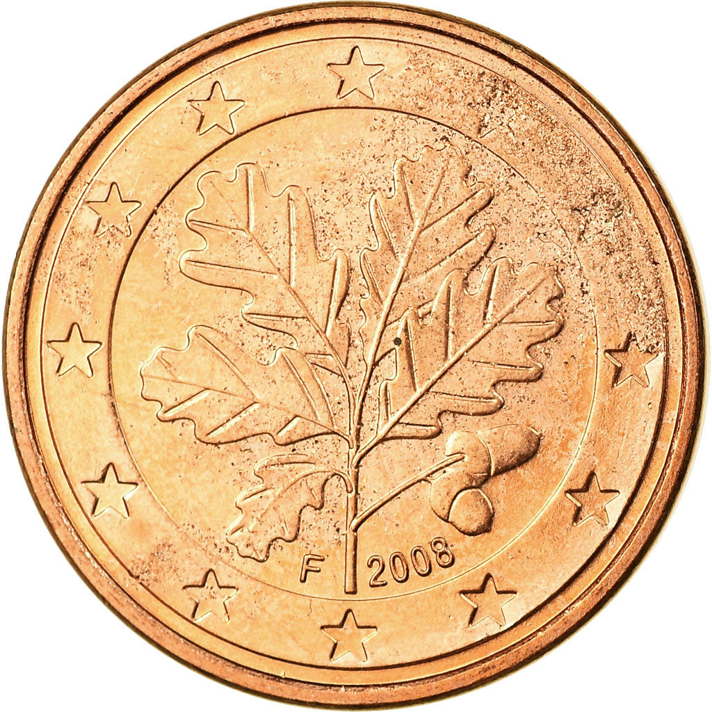République fédérale allemande, 5 Euro Cent, 2008, SPL, Copper Plated Steel