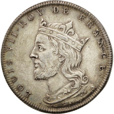 France, Medal, Louis VII, History, AU(55-58), Silver