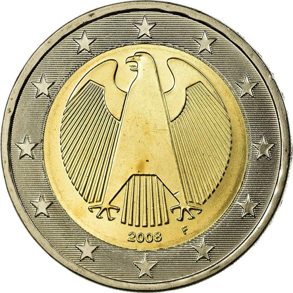 GERMANY - FEDERAL REPUBLIC, 2 Euro, 2008, MS(63), Bi-Metallic, KM:258