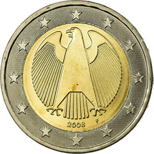 GERMANY - FEDERAL REPUBLIC, 2 Euro, 2008, MS(63), Bi-Metallic, KM:258