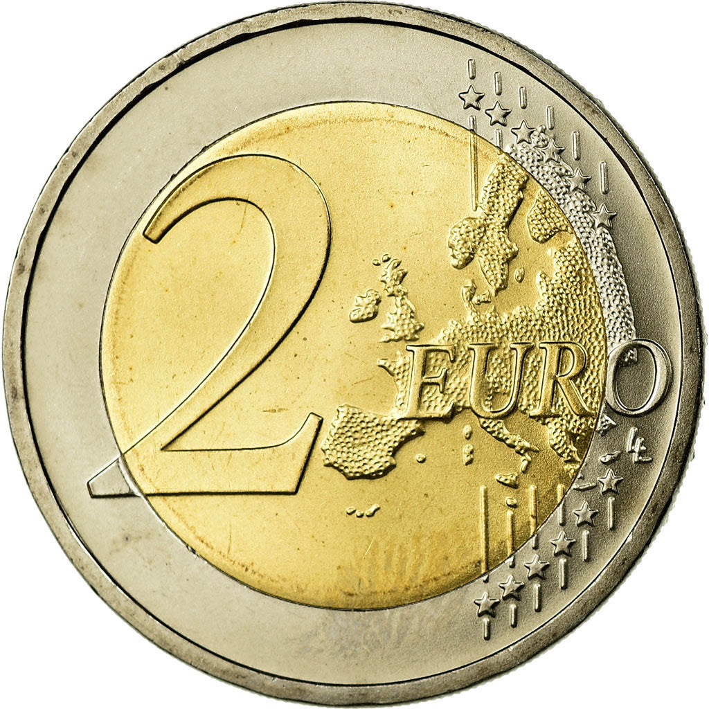 ALEMANIA - REPÚBLICA FEDERAL, 2 Euro, 2008, SC, Bimetálico, KM:258