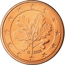 République fédérale allemande, 5 Euro Cent, 2008, SPL, Copper Plated Steel