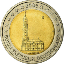 GERMANIA - REPUBBLICA FEDERALE, 2 Euro, 2008, SPL, Bi-metallico, KM:261