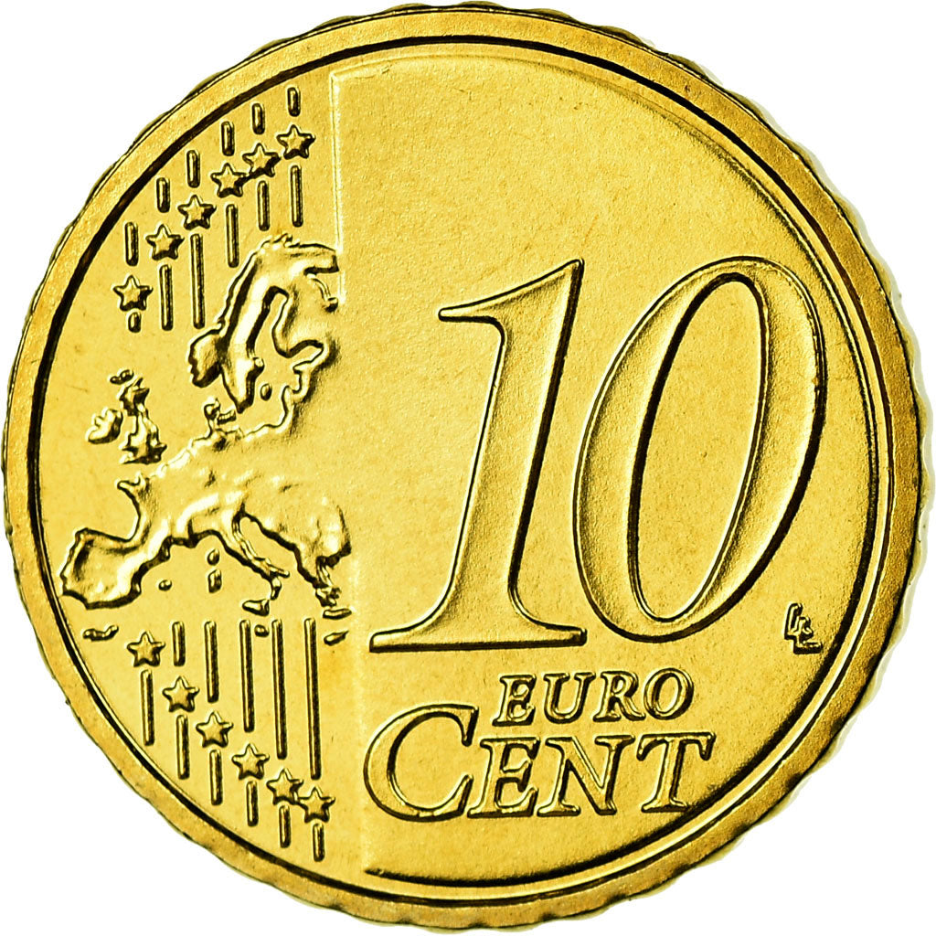 République fédérale allemande, 10 Euro Cent, 2008, SPL, Laiton, KM:254