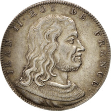 FRANCE, History, Jean II, Medal, AU(50-53), Silver, 34, 11.86