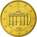 GERMANIA - REPUBBLICA FEDERALE, 50 Euro Cent, 2008, SPL, Ottone, KM:256