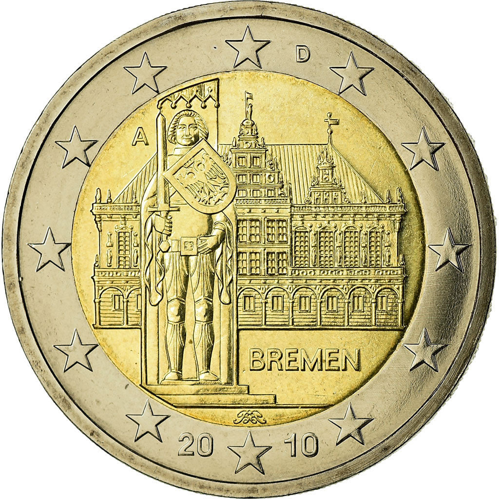 République fédérale allemande, 2 Euro, 2010, SPL, Bi-Metallic, KM:285