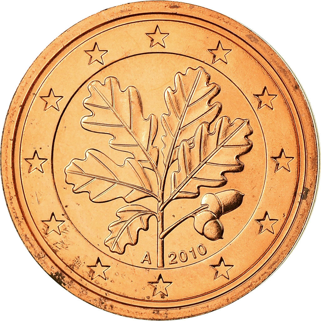 République fédérale allemande, 2 Euro Cent, 2010, SPL, Copper Plated Steel