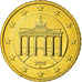 GERMANY - FEDERAL REPUBLIC, 50 Euro Cent, 2010, MS(63), Brass, KM:256