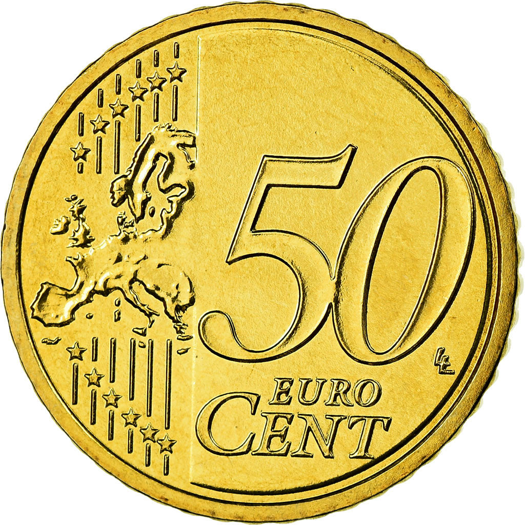 GERMANY - FEDERAL REPUBLIC, 50 Euro Cent, 2010, MS(63), Brass, KM:256