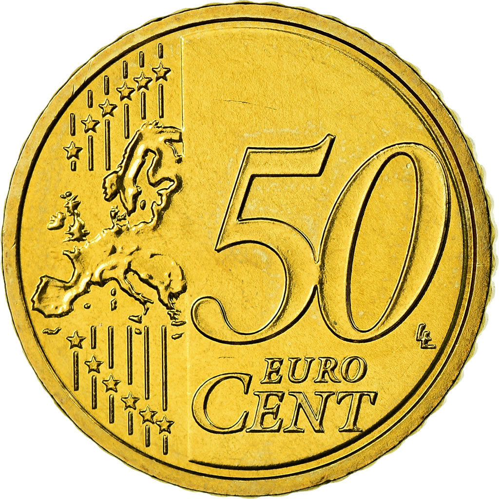 GERMANIA - REPUBBLICA FEDERALE, 50 Euro Cent, 2010, SPL, Ottone, KM:256