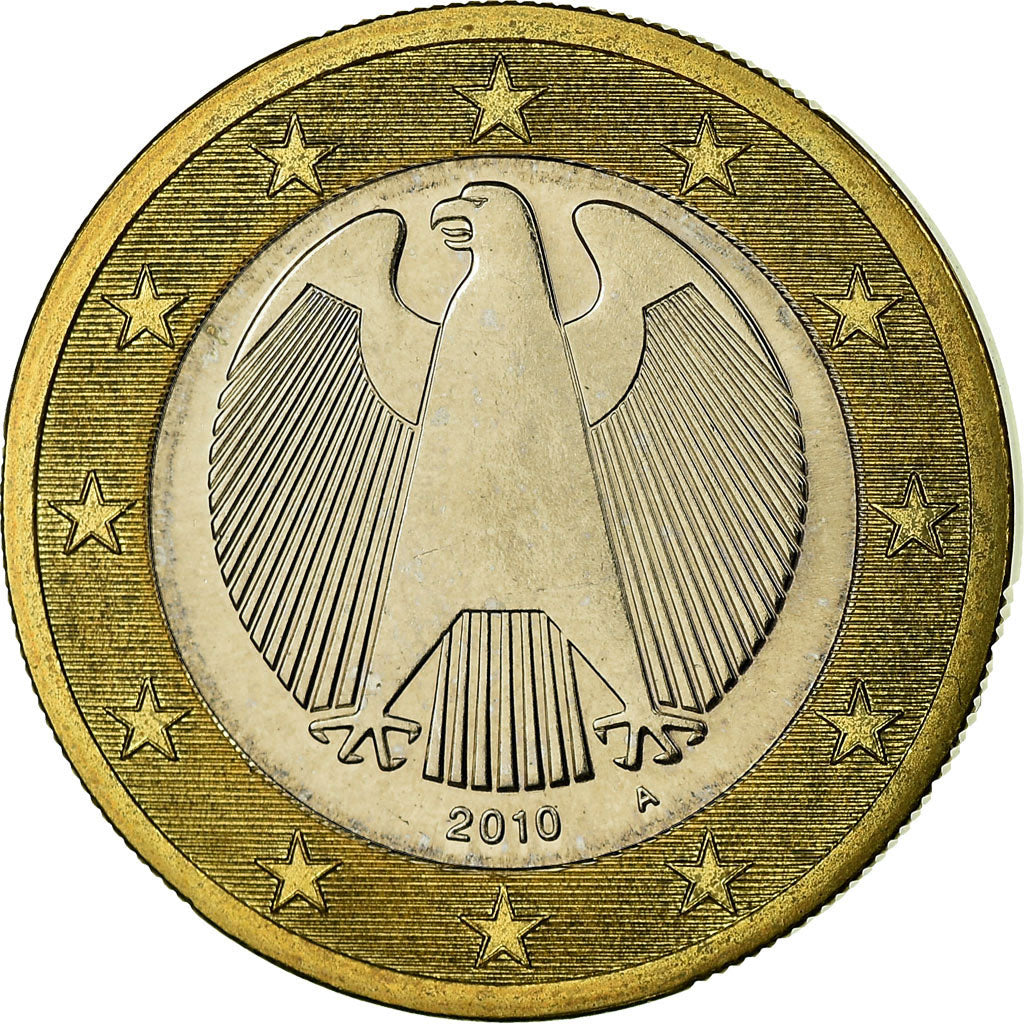 GERMANY - FEDERAL REPUBLIC, Euro, 2010, AU(55-58), Bi-Metallic, KM:257