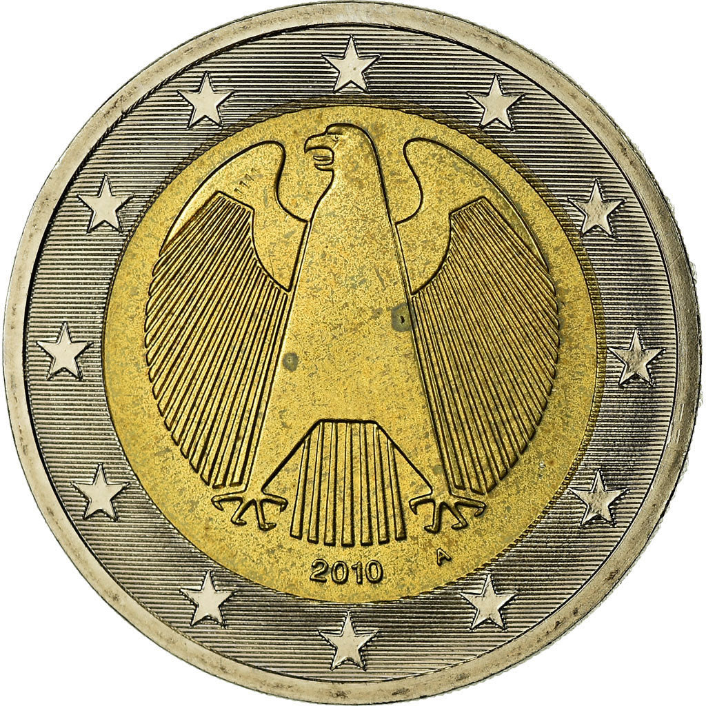 République fédérale allemande, 2 Euro, 2010, TTB, Bi-Metallic, KM:258