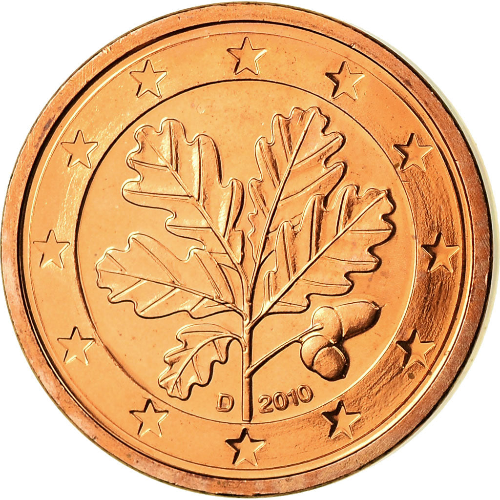 République fédérale allemande, Euro Cent, 2010, SPL, Copper Plated Steel