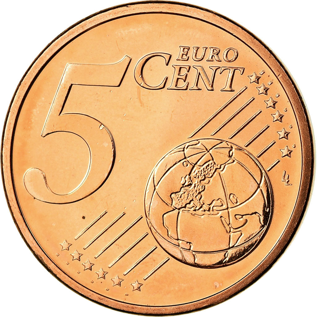 GERMANIA - REPUBBLICA FEDERALE, 5 Euro Cent, 2010, SPL, Acciaio placcato rame