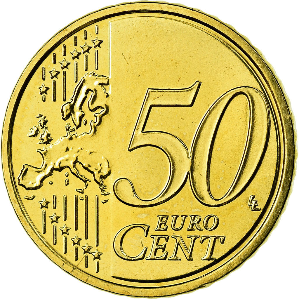 GERMANIA - REPUBBLICA FEDERALE, 50 Euro Cent, 2010, SPL, Ottone, KM:256