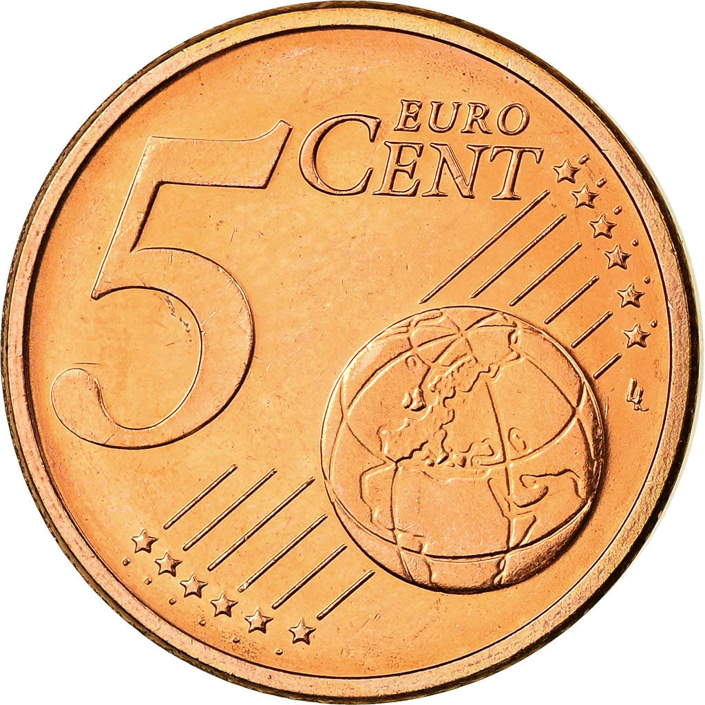 GERMANIA - REPUBBLICA FEDERALE, 5 Euro Cent, 2010, SPL, Acciaio placcato rame