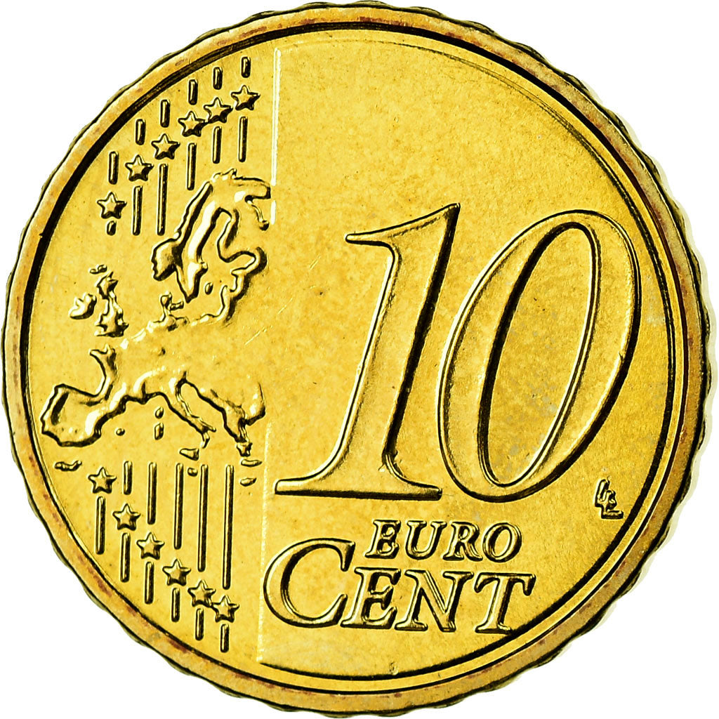 GERMANIA - REPUBBLICA FEDERALE, 10 Euro Cent, 2010, SPL, Ottone, KM:254