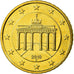 GERMANY - FEDERAL REPUBLIC, 50 Euro Cent, 2010, MS(63), Brass, KM:256