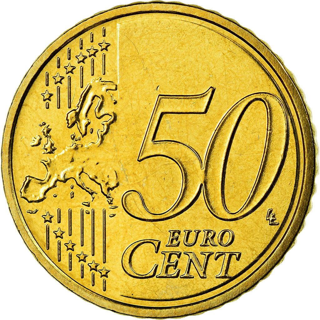 GERMANY - FEDERAL REPUBLIC, 50 Euro Cent, 2010, MS(63), Brass, KM:256