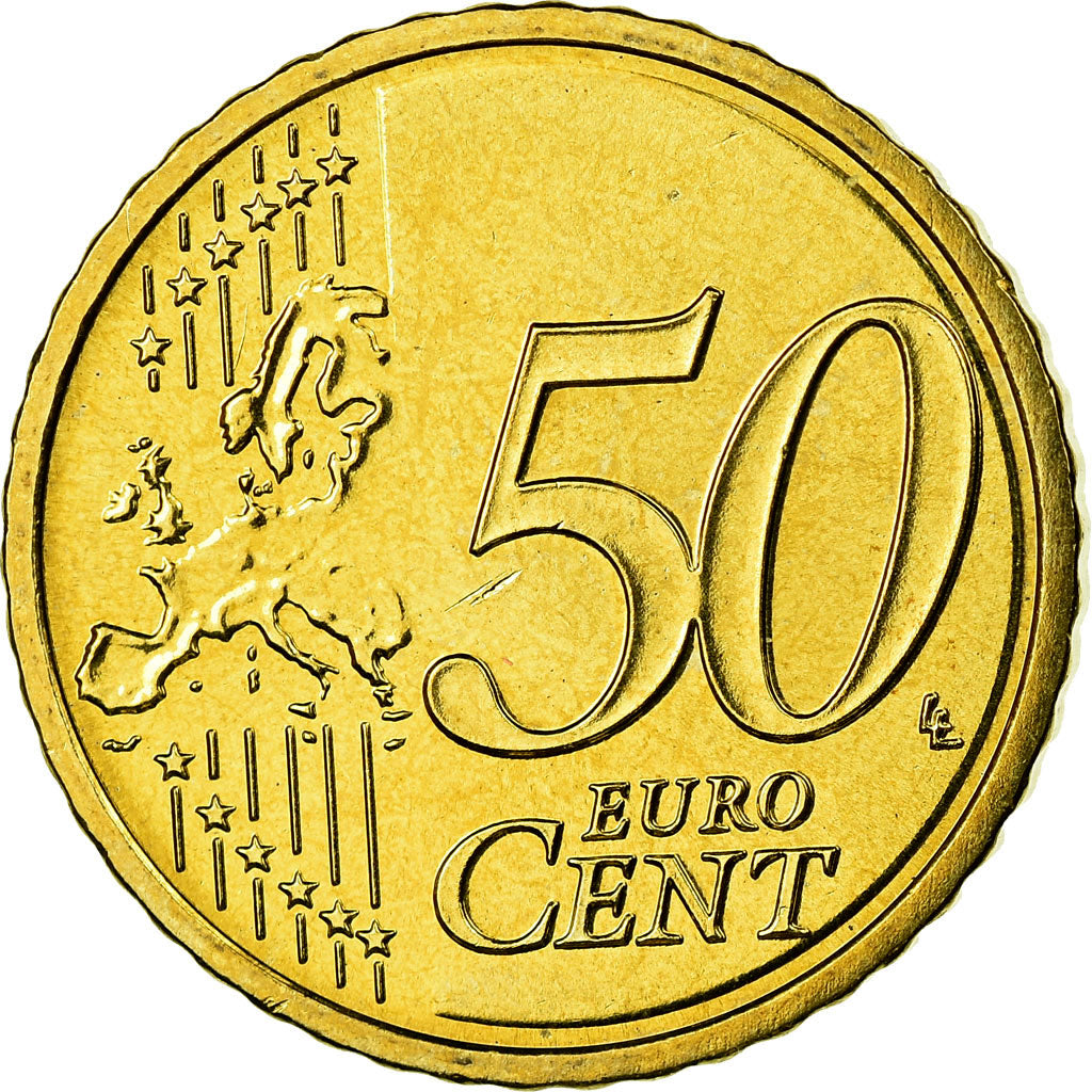 GERMANIA - REPUBBLICA FEDERALE, 50 Euro Cent, 2010, SPL, Ottone, KM:256