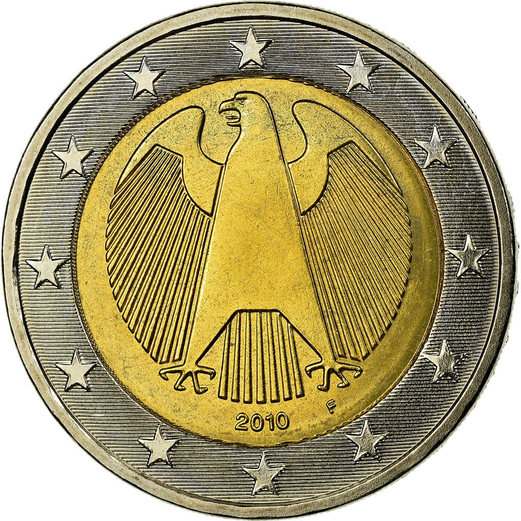GERMANIA - REPUBBLICA FEDERALE, 2 Euro, 2010, SPL-, Bi-metallico, KM:258