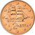 Griechenland, 2 Euro Cent, 2010, VZ, Copper Plated Steel, KM:182