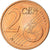 Grecia, 2 Euro Cent, 2010, EBC, Cobre chapado en acero, KM:182