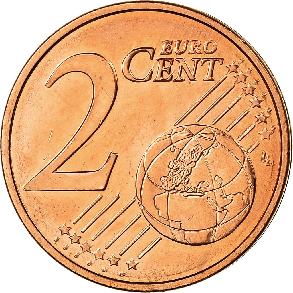 Grecia, 2 Euro Cent, 2010, SPL-, Acciaio placcato rame, KM:182